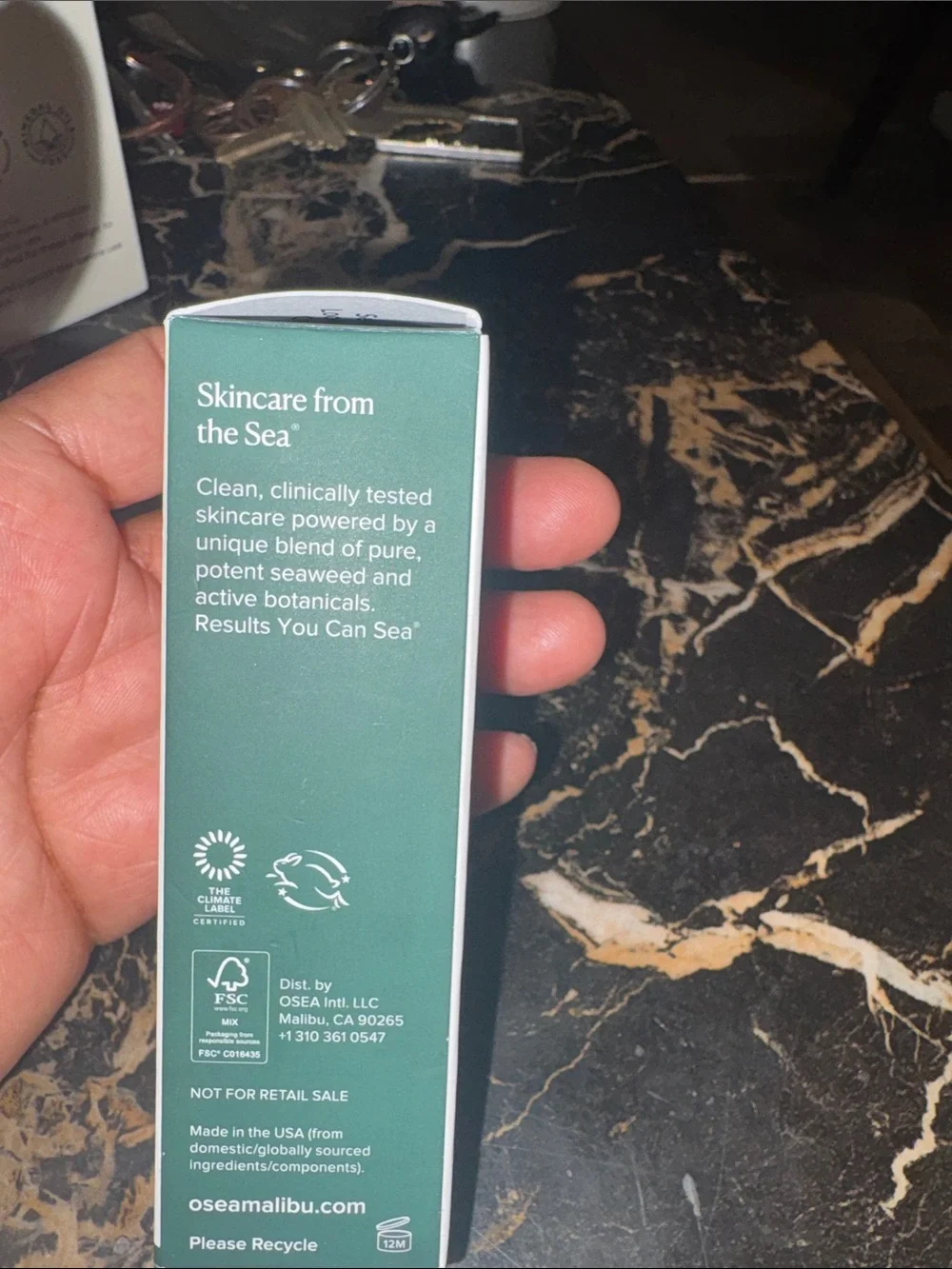 OSEA Hyaluronic Body Serum — White and Green Packaging never been opened